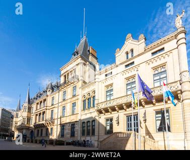 Großherzoglicher Palast, Abgeordnetenkammer rechts Luxemburg-Stadt Luxemburg, LÃt Luxemburg Luxemburg Luxemburg Stockfoto