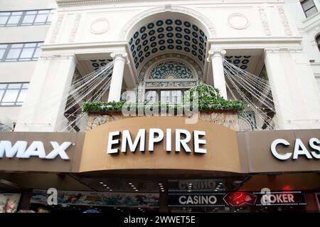 Empire Cinema and Casino, Leicester Square, City of Westminster, London, Großbritannien Stockfoto