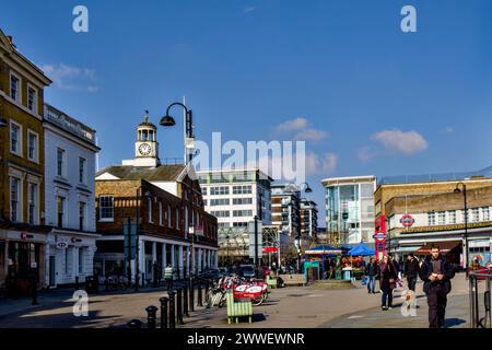 Uxbridge High Street, Borough of Hillingdon, London. England, Großbritannien Stockfoto