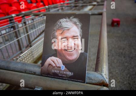 London, Großbritannien. 23. März 2024. (Programm) während des Internationalen Freundschaftsspiels zwischen England und Brasilien im Wembley Stadium, London am Samstag, den 23. März 2024. (Foto: Mike Morese | MI News) Credit: MI News & Sport /Alamy Live News Stockfoto