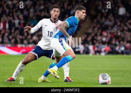 London, Großbritannien. 23. März 2024. Während des internationalen Freundschaftsspiels zwischen England und Brasilien im Wembley Stadium, London am Samstag, den 23. März 2024. (Foto: Mike Morese | MI News) Credit: MI News & Sport /Alamy Live News Stockfoto