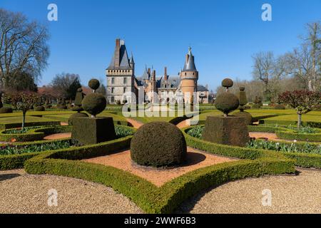 Schloss von Maintenon im Departement Eure-et-Loir - Frankreich Stockfoto