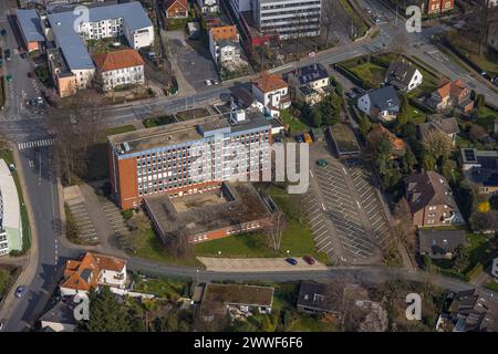 Luftbild, Finanzamt, Adolf-Clarenbach-Haus Pflegeheim, Soest, Soester Börde, Nordrhein-Westfalen, Deutschland ACHTUNGxMINDESTHONORARx60xEURO *** Luftaufnahme, Finanzamt, Adolf Clarenbach Haus Pflegeheim, Soest, Soester Börde, Nordrhein-Westfalen, Deutschland ATTENTIONxMINDESTHONORARx60xEURO Stockfoto