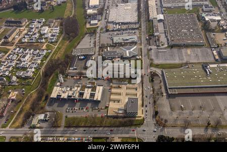 Luftbild, Rettungszentrum Soest, Kreis Soest - KFZ-Zulassungen und Fahrerlaubnisse Soest, Gewerbegebiet am Senator-Schwartz-Ring, Soest, Soester Börde, Nordrhein-Westfalen, Deutschland ACHTUNGxMINDESTHONORARx60xEURO *** Luftbild, Soest Rettungszentrum, Soest Bezirk Kfz-Zulassungen und Führerscheine Soest, Gewerbegebiet Senator Schwartz Ring, Soest, Soester Börde, Nordrhein-Westfalen, Deutschland ATTENTIONxMINDESTHONORARx60xEURO Stockfoto