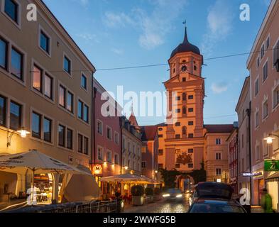 Stadtturm Vilshofen an der Donau Niederbayern, Niederbayern Bayern, Bayern Deutschland Stockfoto