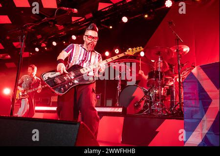 Glasgow, Schottland. 23. März 2024Take Hirose trat am 23. März 2024 mit Feeder im Barrowland Ballroom in Glasgow auf Credit: Glasgow Green bei Winter Time/Alamy Live News Stockfoto