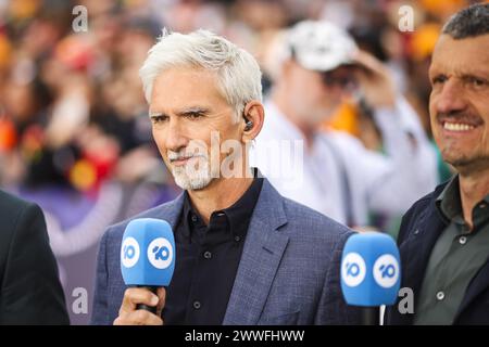 HILL Damon, ehemaliger F1-Champion, Porträt während des Formel 1 Rolex Australian Grand Prix 2024, 3. Runde der Formel-1-Weltmeisterschaft 2024 vom 22. Bis 24. März 2024 auf dem Albert Park Circuit in Melbourne, Australien Stockfoto