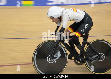 Rio de Janeiro, Brasilien. März 2024. Ricardo Ten Argiles im C1-Kilometer-Zeitfahren der Männer Credit: Casey B. Gibson/Alamy Live News Stockfoto