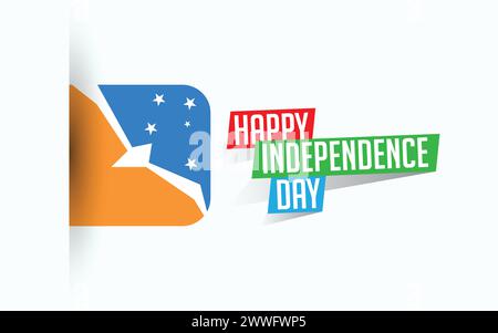 Happy Independence Day of Australia Vektor-Illustration, National Day Poster, Grußvorlage Design, EPS Source File Stock Vektor