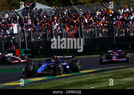 Melbourne, Australien. März 2024. Alexander Albon (THA) Williams Racing FW46. 24.03.2024. Formel-1-Weltmeisterschaft, Rd 3, Grand Prix Von Australien, Albert Park, Melbourne, Australien, Wettkampftag. Das Foto sollte lauten: XPB/Alamy Live News. Stockfoto