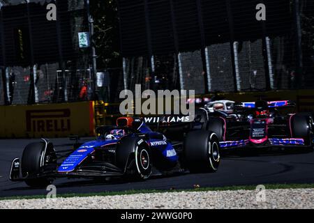 Melbourne, Australien. März 2024. Alexander Albon (THA) Williams Racing FW46. 24.03.2024. Formel-1-Weltmeisterschaft, Rd 3, Grand Prix Von Australien, Albert Park, Melbourne, Australien, Wettkampftag. Das Foto sollte lauten: XPB/Alamy Live News. Stockfoto