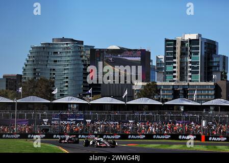 Melbourne, Australien. März 2024. Nico Hulkenberg (DE) Haas VF-24. Formel-1-Weltmeisterschaft, Rd 3, großer Preis von Australien, Sonntag, 24. März 2024. Albert Park, Melbourne, Australien. Quelle: James Moy/Alamy Live News Stockfoto