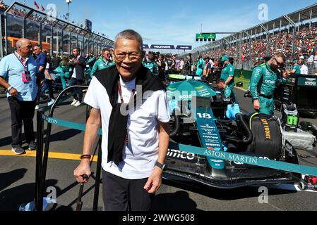 Melbourne, Australien. März 2024. Colin Syn (SIN) Singapore GP Promotor am Startplatz. Formel-1-Weltmeisterschaft, Rd 3, großer Preis von Australien, Sonntag, 24. März 2024. Albert Park, Melbourne, Australien. Quelle: James Moy/Alamy Live News Stockfoto