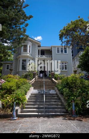 Inverlochy Art School, Inverlochy House, Wellington, Nordinsel, Neuseeland Stockfoto