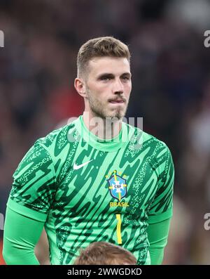 London, Großbritannien. März 2024. Bento von Brasilien während des Internationalen Freundschaftsspiels im Wembley Stadium, London. Der Bildnachweis sollte lauten: David Klein/Sportimage Credit: Sportimage Ltd/Alamy Live News Stockfoto