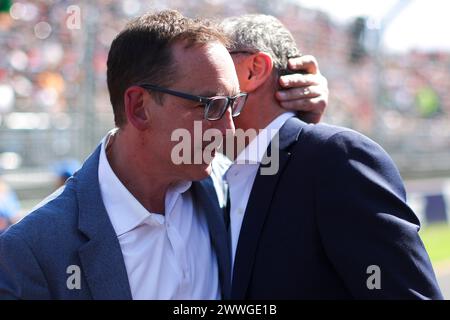 Melbourne, Australie. März 2024. FIA-Mitarbeiter während des Formel-1-Rolex Australian Grand Prix 2024, 3. Runde der Formel-1-Weltmeisterschaft 2024 vom 22. Bis 24. März 2024 auf dem Albert Park Circuit in Melbourne, Australien - Foto Eric Alonso/DPPI Credit: DPPI Media/Alamy Live News Stockfoto