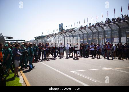 Melbourne, Australie. März 2024. Ambiente während des Formel 1 Rolex Australian Grand Prix 2024, 3. Runde der Formel-1-Weltmeisterschaft 2024 vom 22. Bis 24. März 2024 auf dem Albert Park Circuit in Melbourne, Australien - Foto Eric Alonso/DPPI Credit: DPPI Media/Alamy Live News Stockfoto