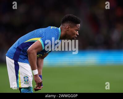 London, Großbritannien. März 2024. Wendell aus Brasilien während des internationalen Freundschaftsspiels im Wembley Stadium, London. Der Bildnachweis sollte lauten: David Klein/Sportimage Credit: Sportimage Ltd/Alamy Live News Stockfoto