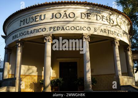 Museu Joao de Deus , Bildungsministerium in Lissabon, Portugal. Februar 2024. Stockfoto