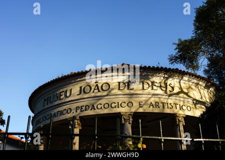 Museu Joao de Deus , Bildungsministerium in Lissabon, Portugal. Februar 2024. Stockfoto