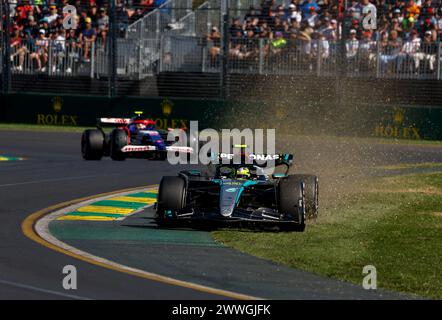 Melbourne, Australie. März 2024. 444 während des Formel-1-Rolex Australian Grand Prix 2024, 3. Runde der Formel-1-Weltmeisterschaft 2024 vom 22. Bis 24. März 2024 auf dem Albert Park Circuit in Melbourne, Australien - Foto DPPI Credit: DPPI Media/Alamy Live News Stockfoto