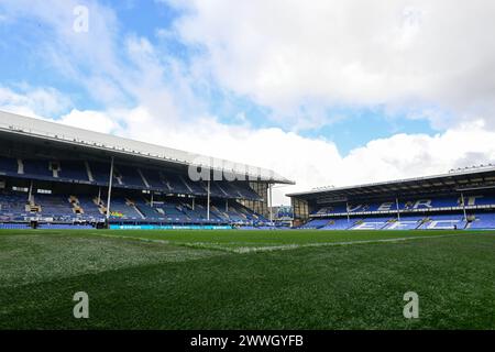 Liverpool, Großbritannien. März 2024. Eine allgemeine Ansicht des Goodison Park vor dem FA Women's Super League Match Everton Women vs Liverpool Women im Goodison Park, Liverpool, Vereinigtes Königreich, 24. März 2024 (Foto: Cody Froggatt/News Images) in Liverpool, Vereinigtes Königreich am 24. März 2024. (Foto: Cody Froggatt/News Images/SIPA USA) Credit: SIPA USA/Alamy Live News Stockfoto