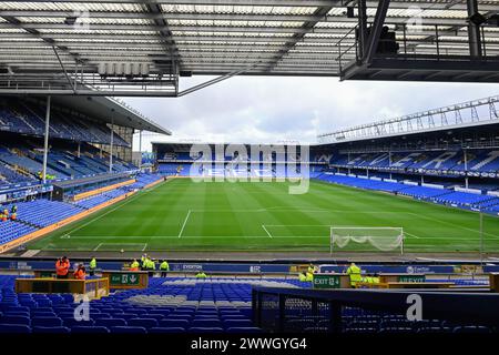 Liverpool, Großbritannien. März 2024. Eine allgemeine Ansicht des Goodison Park vor dem FA Women's Super League Match Everton Women vs Liverpool Women im Goodison Park, Liverpool, Vereinigtes Königreich, 24. März 2024 (Foto: Cody Froggatt/News Images) in Liverpool, Vereinigtes Königreich am 24. März 2024. (Foto: Cody Froggatt/News Images/SIPA USA) Credit: SIPA USA/Alamy Live News Stockfoto