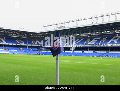 Liverpool, Großbritannien. März 2024. Eine allgemeine Ansicht des Goodison Park vor dem FA Women's Super League Match Everton Women vs Liverpool Women im Goodison Park, Liverpool, Vereinigtes Königreich, 24. März 2024 (Foto: Cody Froggatt/News Images) in Liverpool, Vereinigtes Königreich am 24. März 2024. (Foto: Cody Froggatt/News Images/SIPA USA) Credit: SIPA USA/Alamy Live News Stockfoto