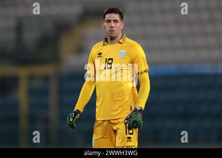 Serravalle, Italien. März 2024. Edoardo Colombo aus San Marino während des internationalen Freundschaftsspiels im San Marino Stadion, Serravalle. Der Bildnachweis sollte lauten: Jonathan Moscrop/Sportimage Credit: Sportimage Ltd/Alamy Live News Stockfoto