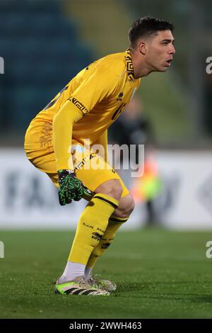 Serravalle, Italien. März 2024. Edoardo Colombo aus San Marino während des internationalen Freundschaftsspiels im San Marino Stadion, Serravalle. Der Bildnachweis sollte lauten: Jonathan Moscrop/Sportimage Credit: Sportimage Ltd/Alamy Live News Stockfoto