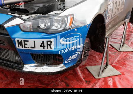 Mitsubishi Lancer Evo 10. North West Stages Rally 2024 Stockfoto