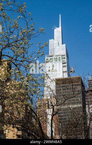 Die Skyline von Midtown Manhattan zeigt einen Vanderbilt, NYC, 2024 Stockfoto