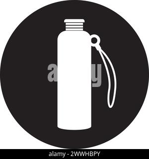Symboldesign mit Trinkwasserflasche Stock Vektor