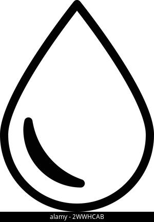 Wassertropfen Symbol Vektor Vorlage Design Stock Vektor