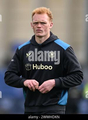 Bath, Somerset, Großbritannien. 24. März 2024, The Recreation Ground, Bath, Somerset, England; Gallagher Premiership Rugby, Bath versus Sale Sharks; Miles Reid of Bath Credit: Action Plus Sports Images/Alamy Live News Stockfoto