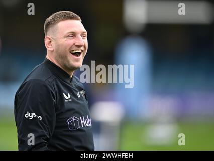 Bath, Somerset, Großbritannien. 24. März 2024, The Recreation Ground, Bath, Somerset, England; Gallagher Premiership Rugby, Bath versus Sale Sharks; Finn Russell of Bath vor dem Anstoß Credit: Action Plus Sports Images/Alamy Live News Stockfoto