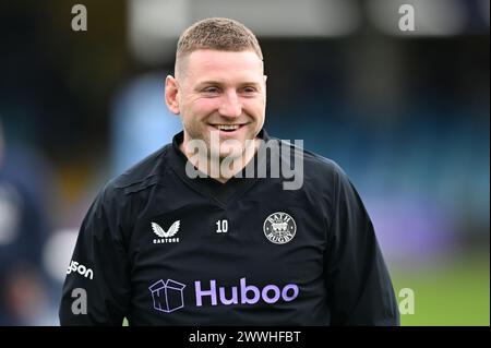 Bath, Somerset, Großbritannien. 24. März 2024, The Recreation Ground, Bath, Somerset, England; Gallagher Premiership Rugby, Bath versus Sale Sharks; Finn Russell of Bath vor dem Anstoß Credit: Action Plus Sports Images/Alamy Live News Stockfoto