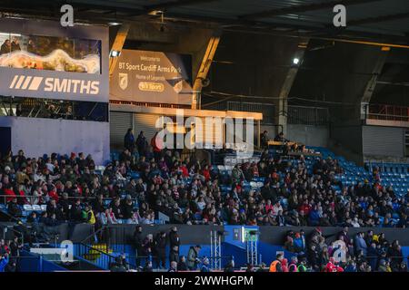 Cardiff, Wales. März 2024. Ausblicke auf das Stadion während des Women’s Six Nations Rugby Matches Wales gegen Schottland im Cardiff Park Arms Stadium in Cardiff, Wales. Quelle: Sam Hardwick/Alamy Live News. Stockfoto