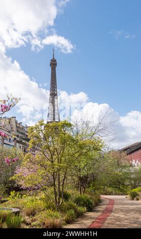 Die Gärten des Quai Branly Museums in Paris, Frankreich Stockfoto