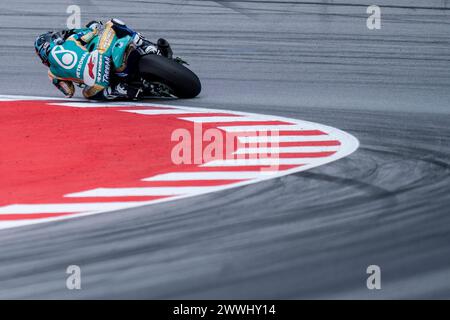 Montmelo, Spanien. März 2024. Petronas MIE Racing Honda während der Catalunya World SBK 2024 auf dem Circuit de Barcelona Catalunya am 24. März 2024 in Montmelo, Barcelona, Spanien. (Foto: Pablo Rodriguez/PRESSINPHOTO) Credit: PRESSINPHOTO SPORTS AGENCY/Alamy Live News Stockfoto