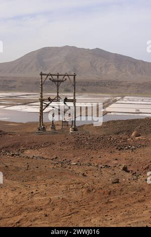 Die Salinas Pedra de Luma auf der Insel Sal, Kap Verde, Afrika die Salinas Pedra de Luma auf der Insel Sal, Kap Verde, die Salinas Pedra de Luma at Stockfoto