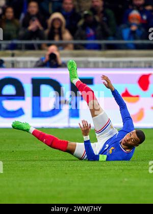 Kylian MBAPPE, FRA 10 im Freundschaftsspiel FRANKREICH - DEUTSCHLAND 0-2 FRANKREICH - DEUTSCHLAND 0-2 in Vorbereitung auf die Europameisterschaft 2024 am 23. März 2024 in Lyon, Frankreich. © Peter Schatz / Alamy Live News Stockfoto