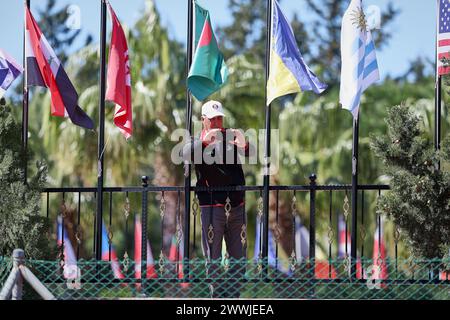 Manavgat, Antalya, Türkei. März 2024. Impressionen machen Fotovolley während der Team- und Einzelweltmeisterschaften 2024 65-90 (Credit Image: © Mathias Schulz/ZUMA Press Wire) NUR REDAKTIONELLE VERWENDUNG! Nicht für kommerzielle ZWECKE! Stockfoto