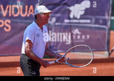 Manavgat, Antalya, Türkei. März 2024. Herbert Althaus (DE) während der Team- und Einzelweltmeisterschaften 2024 65-90 (Credit Image: © Mathias Schulz/ZUMA Press Wire) NUR REDAKTIONELLE VERWENDUNG! Nicht für kommerzielle ZWECKE! Stockfoto