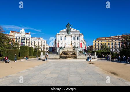 Plaza de Oriente, Madrid, Spanien Stockfoto