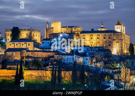 Mittelalterliche Altstadt, Caceres, Extremadura, Spanien Stockfoto