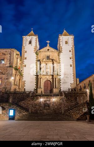 Kirche San Francis Xaviar (Iglesia de San Francisco Javier), Caceres, Extremadura, Spanien Stockfoto