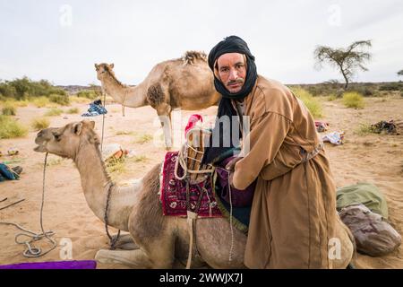 Mauretanien, Umgebung von M'Haireth, Porträt Stockfoto