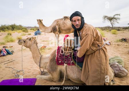 Mauretanien, Umgebung von M'Haireth, Porträt Stockfoto