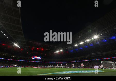 London, Großbritannien. März 2024. Vorspiel beim Spiel England gegen Brasilien am 23. März 2024 im Wembley Stadium, London, UK. Quelle: Paul Marriott/Alamy Live News Stockfoto